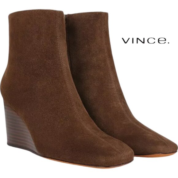 VINCE. Andy Bootie sz 11, brown suede , NWT - Picture 1 of 3